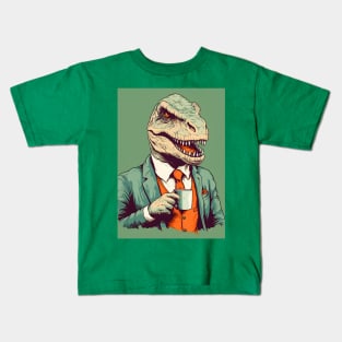 Minimalist - Dino - #0001 Kids T-Shirt